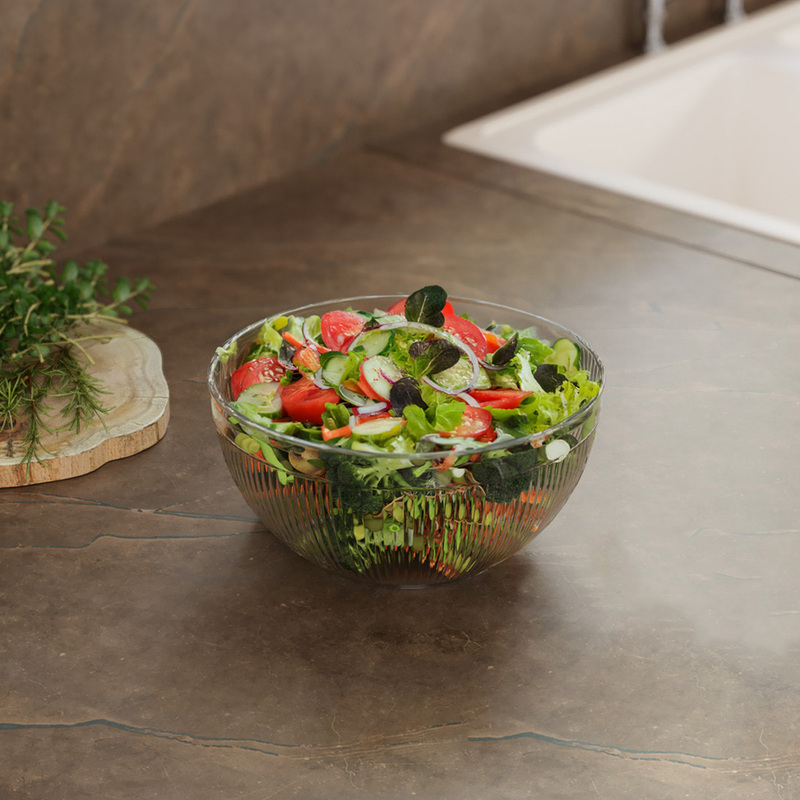 Салатник "Кристалл" 3,2 л (225мм) РИФЛЕННЫЕ